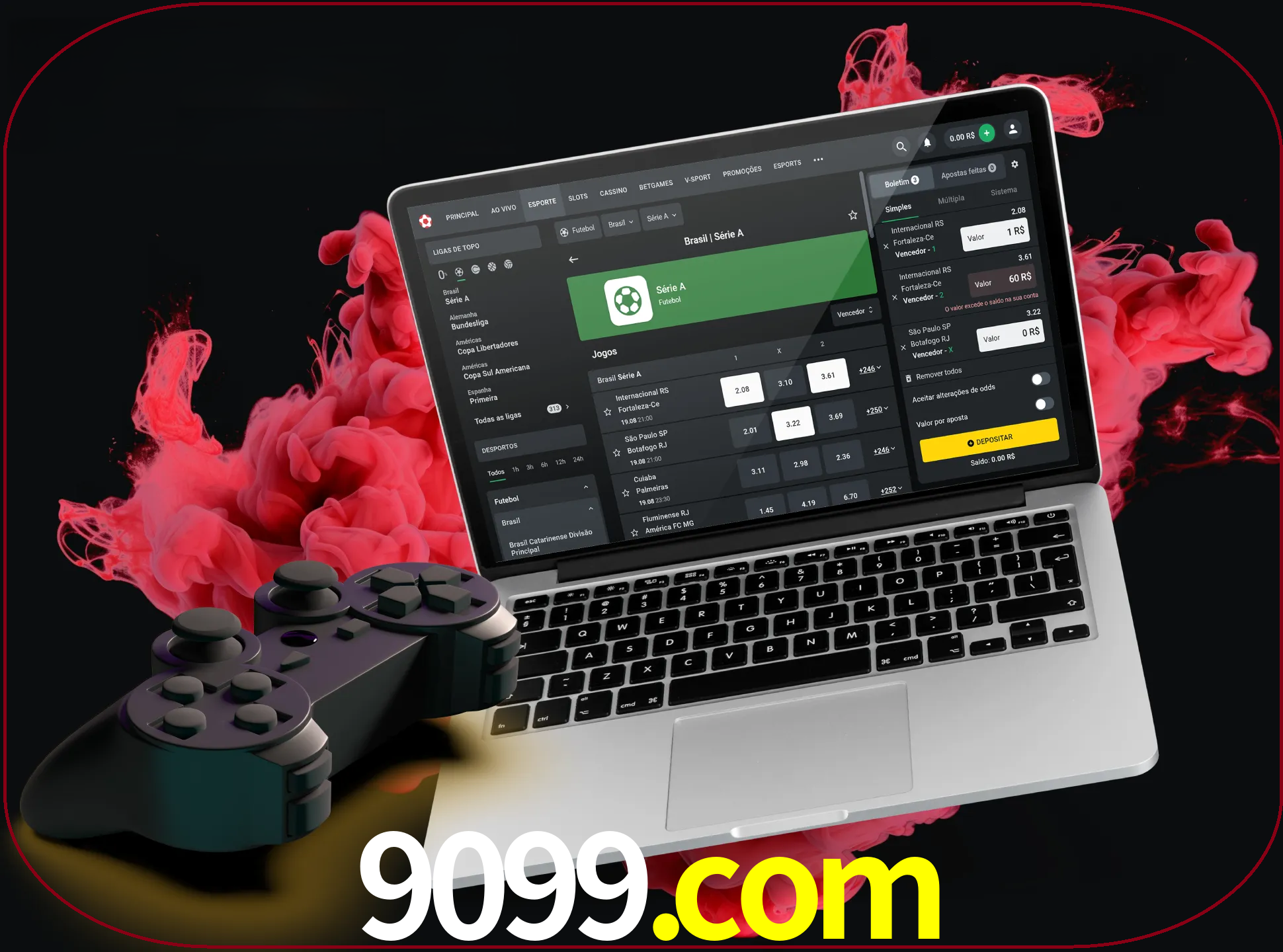 Visite a secção especial de jogos de vídeo em 9099 para descobrir em que jogos pode apostar e ganhar muito dinheiro.