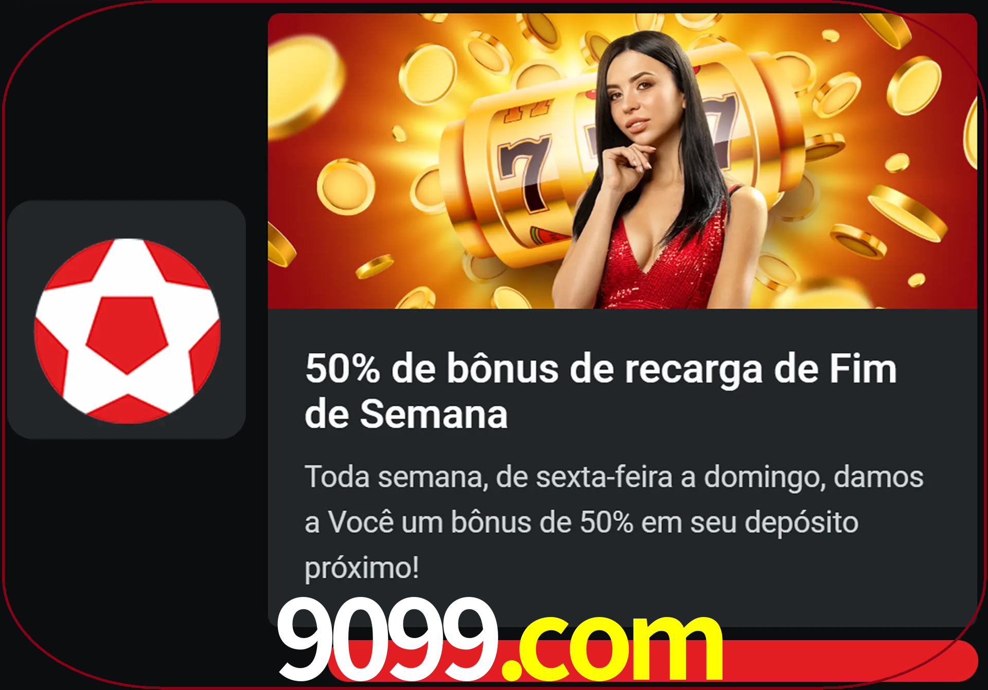 Volte a cada semana para receber novos bônus em dinheiro.