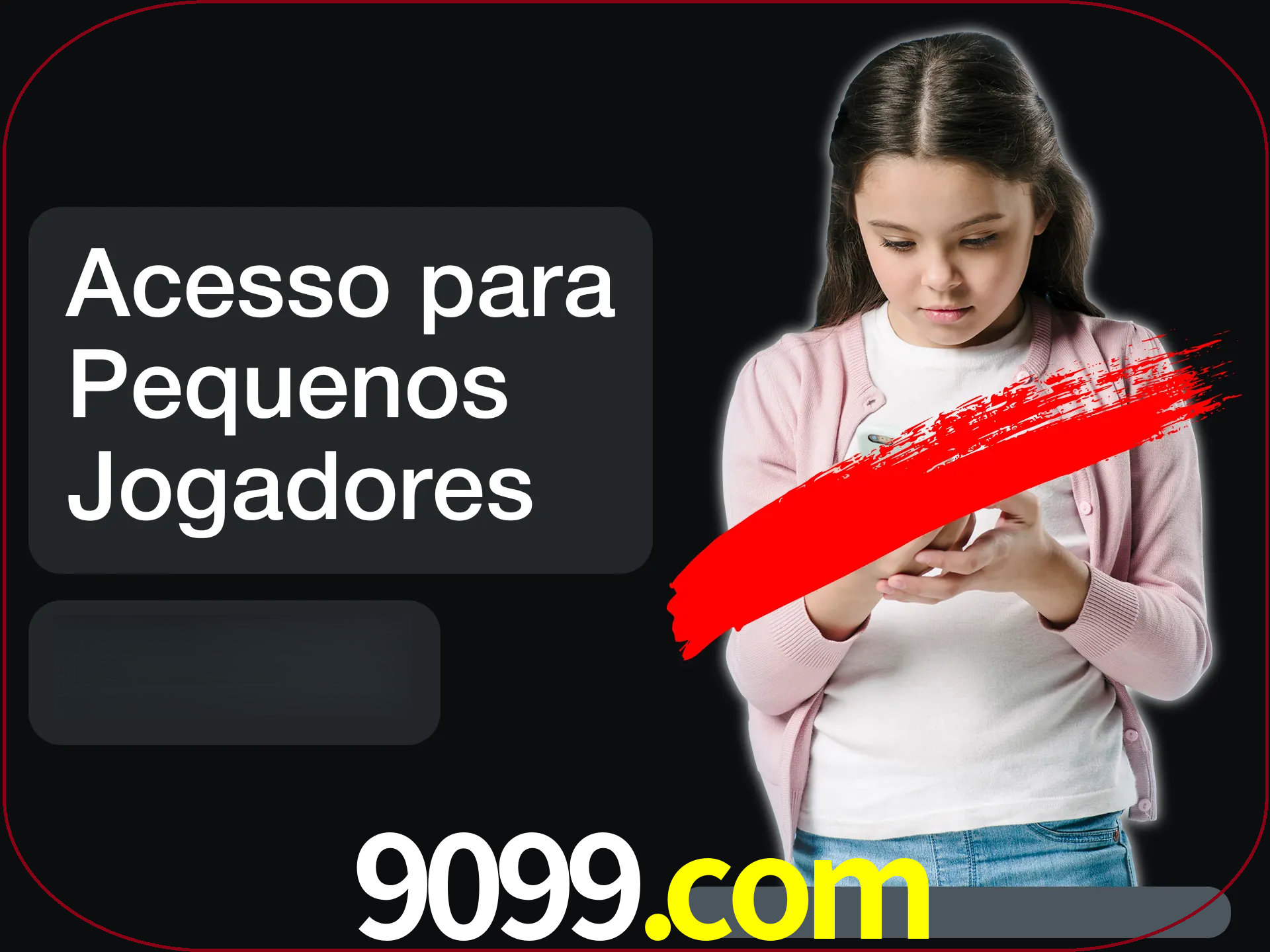 As crianças não podem jogar jogos de cassino.