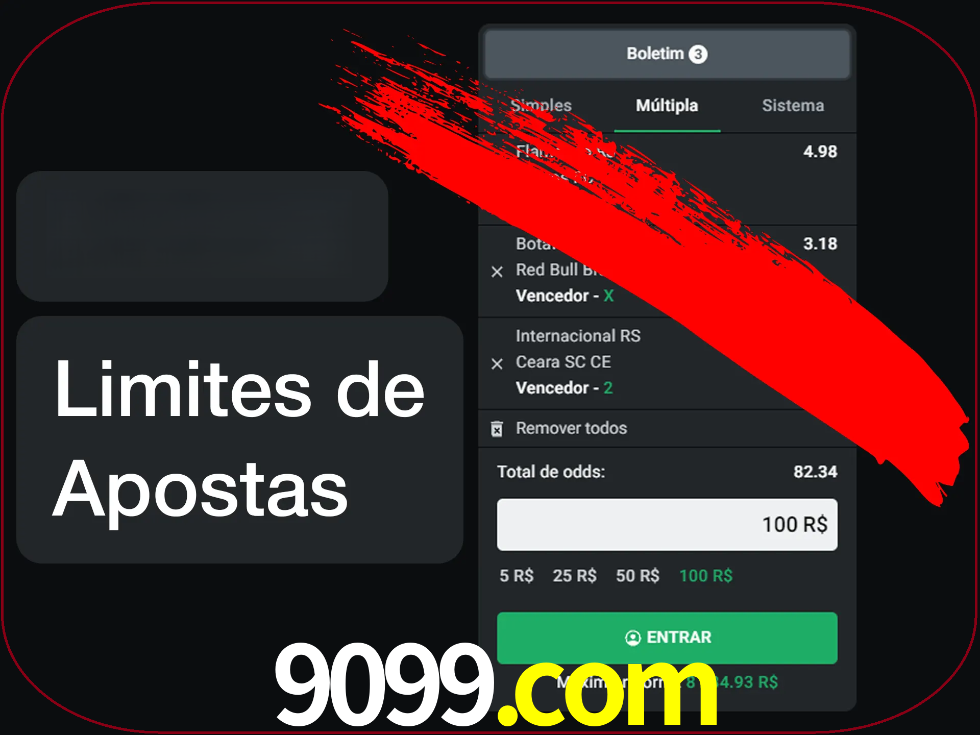 Não faça apostas loucas.